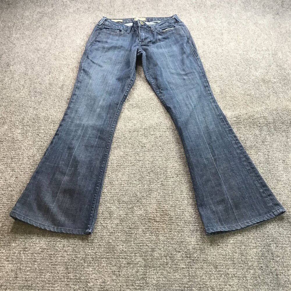 Vintage William Rast Jeans‎ Womens 29 Belle Flare Blue USA Y2K Flap Pocket 28x31